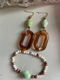 Boho Tortoise Shell Glass Nugget Set