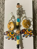 Elephant Abstract Dangle Jewelry Set