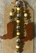 Cowboy Boots Earring & Bracelet Set