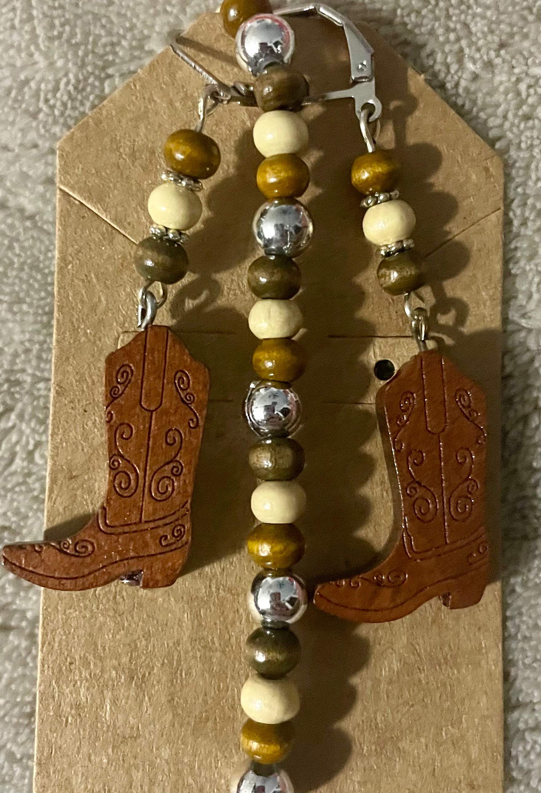 Cowboy Boots Earring & Bracelet Set