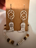 Wild West Rodeo Cowboy Boot Cowgirl Boot Earring Jewelry Sets