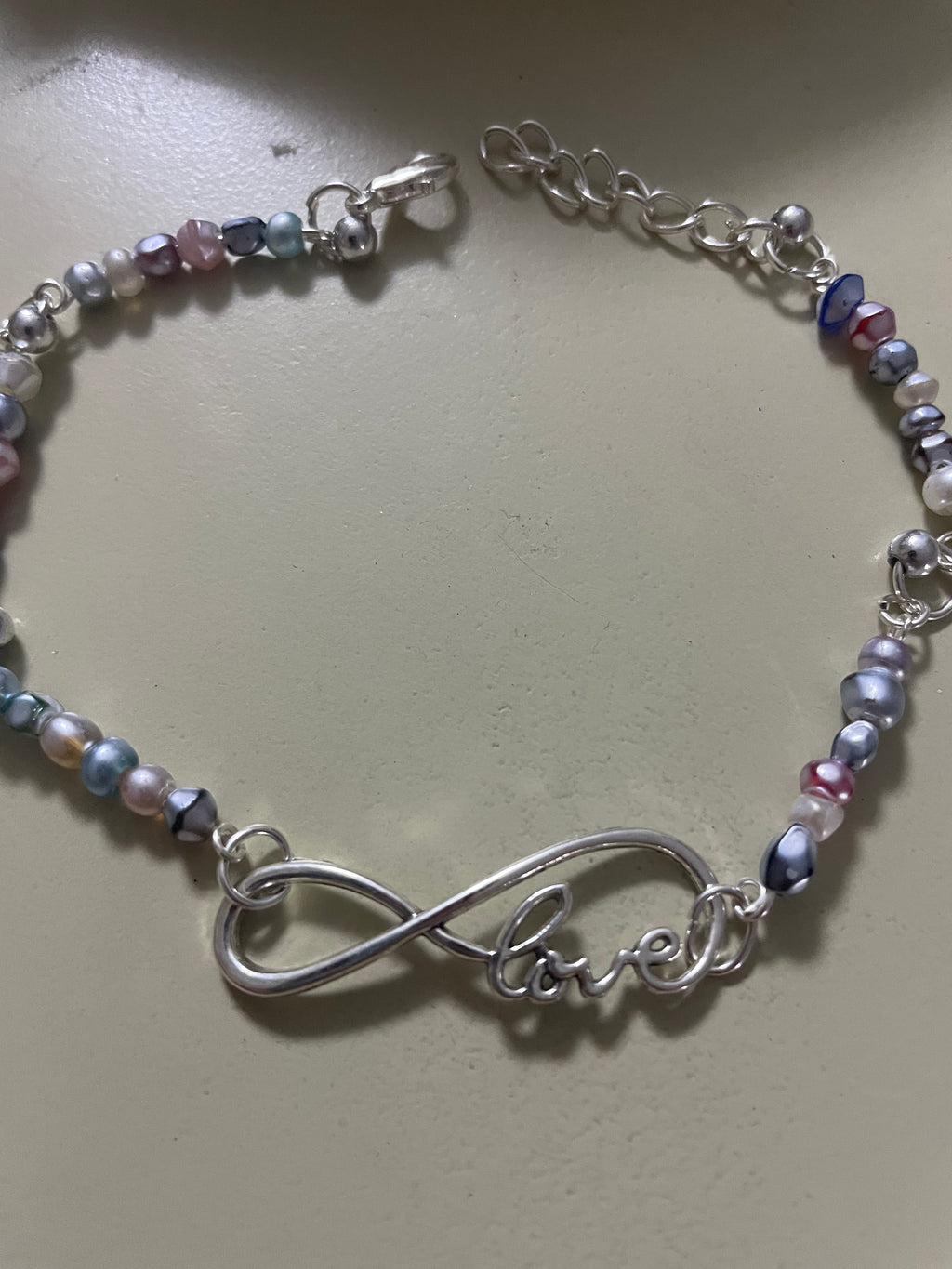 Pastel Pura Vida Beaded Love Bracelet or Anklet