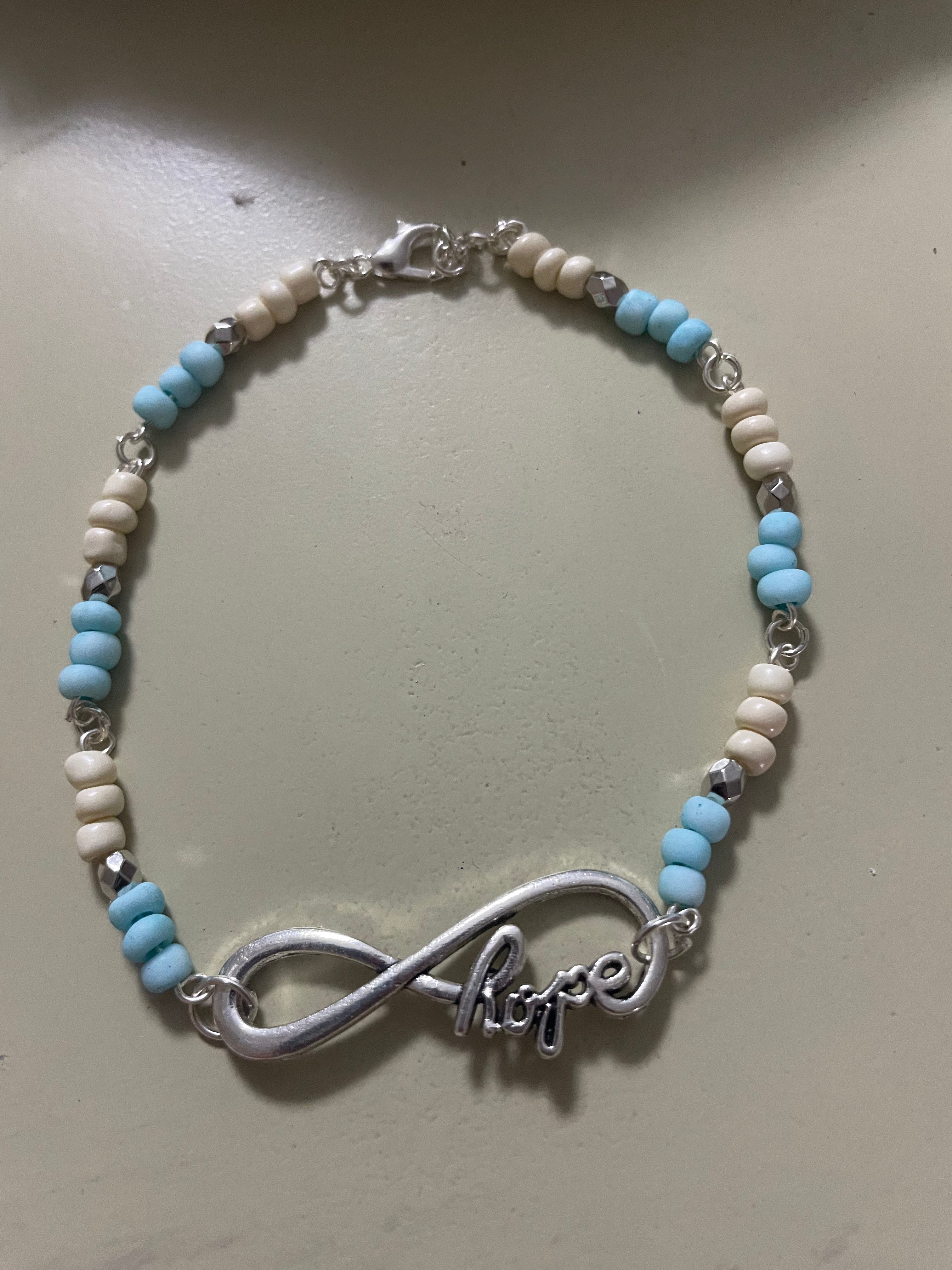 Pastel Beaded Love Bracelet or Anklet