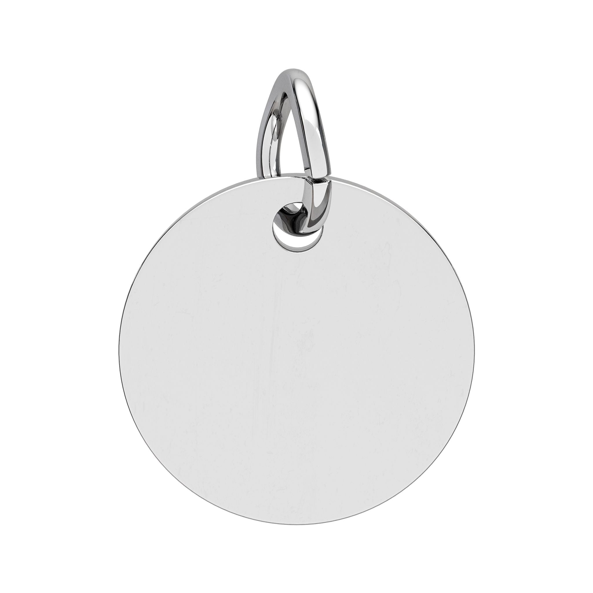Engravable Birthstone Circle Charm — Personalized Initial & Birthstone Pendant - SublimeDesignsBySuzie