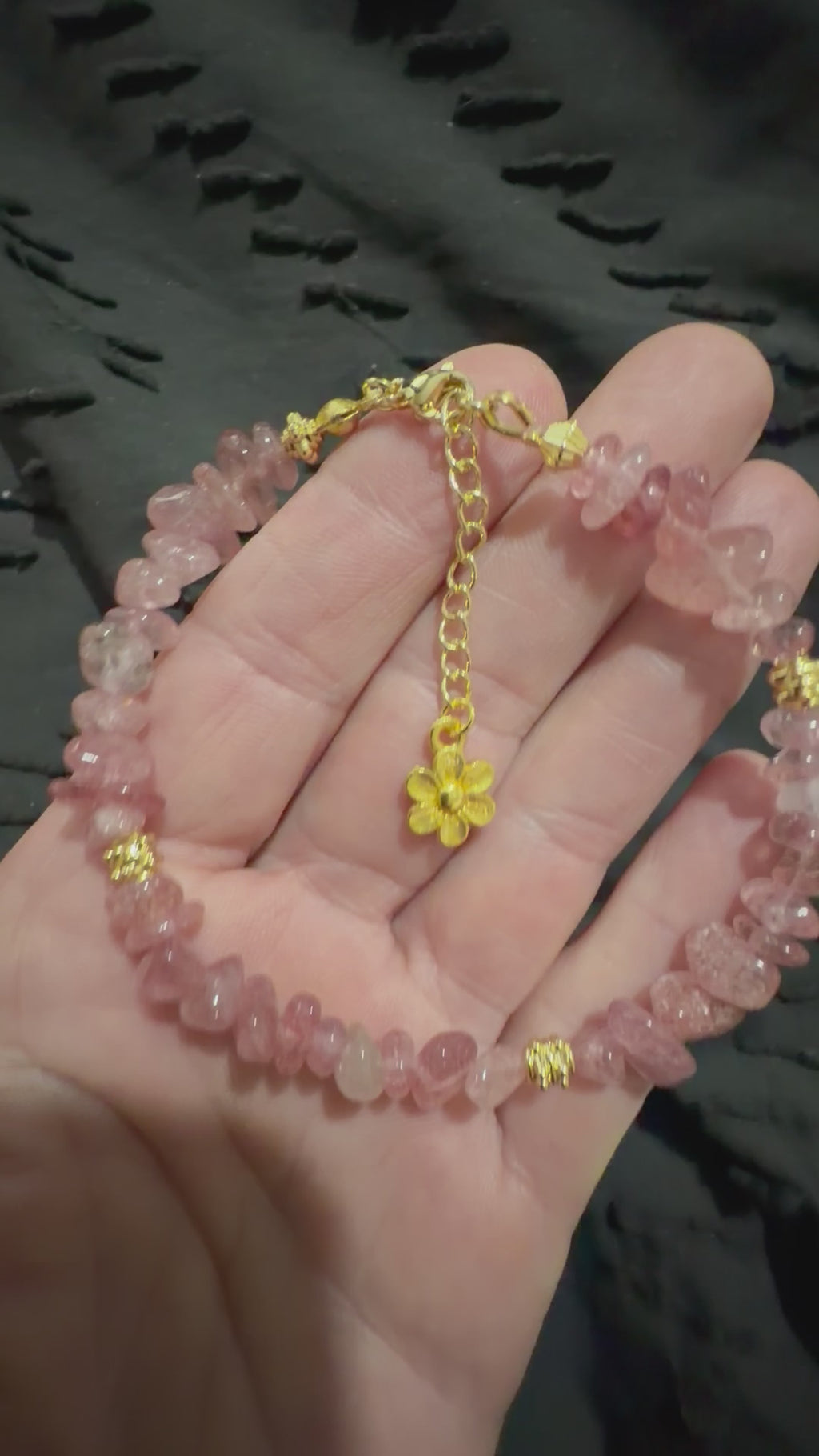 Rose Quartz Bracelet or Anklet