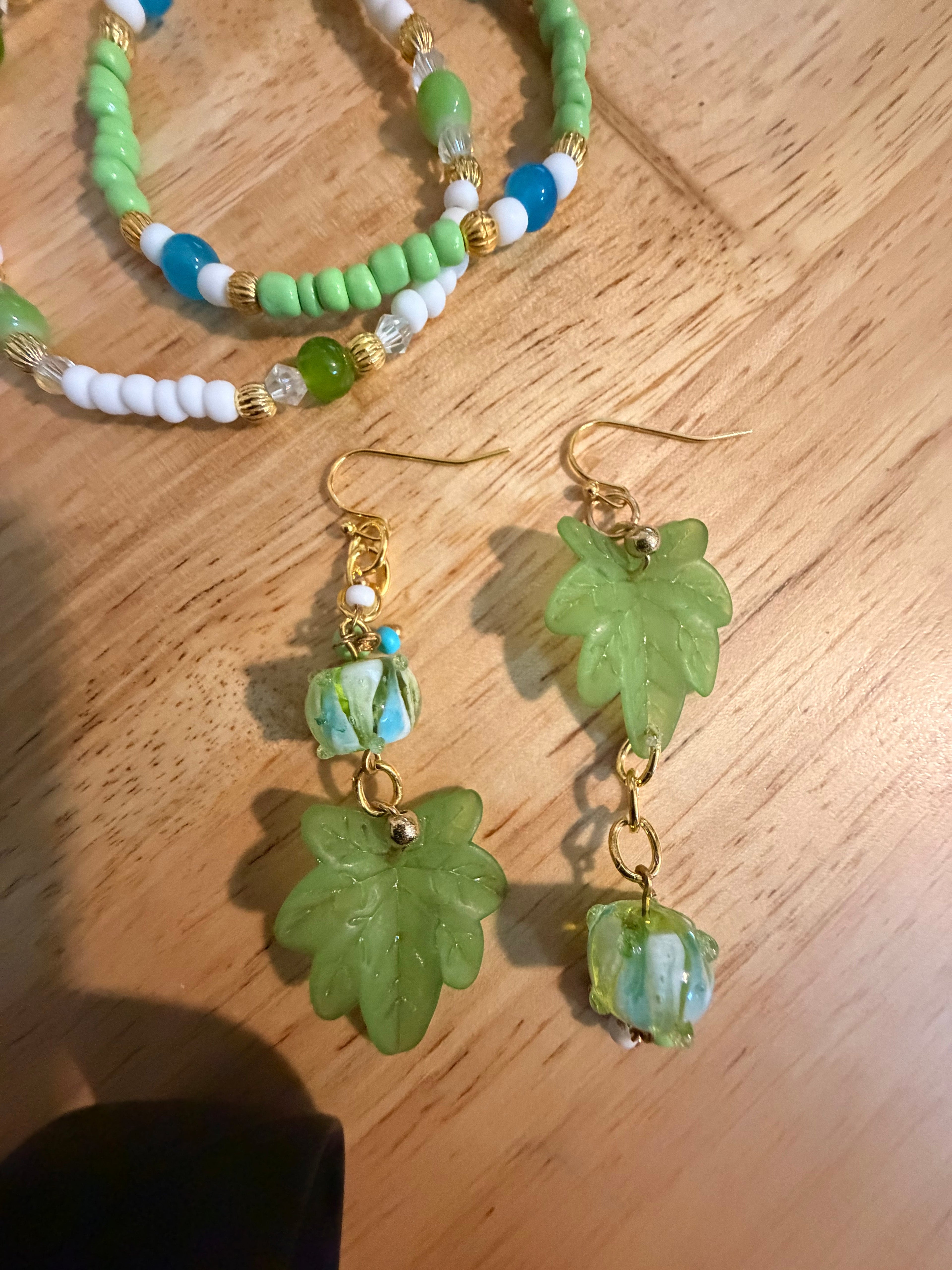 Rhondonite Natural Stone Maroon Color Jewelry Set Miss Match Designs (Copy) - SublimeDesignsBySuzie