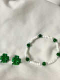 St Pattys Day Four Leaf Clover Stud Earring Jewelry Set with Ring & Bracelet by SublimeDesignsBySuzie in Palm Coast - SublimeDesignsBySuzie