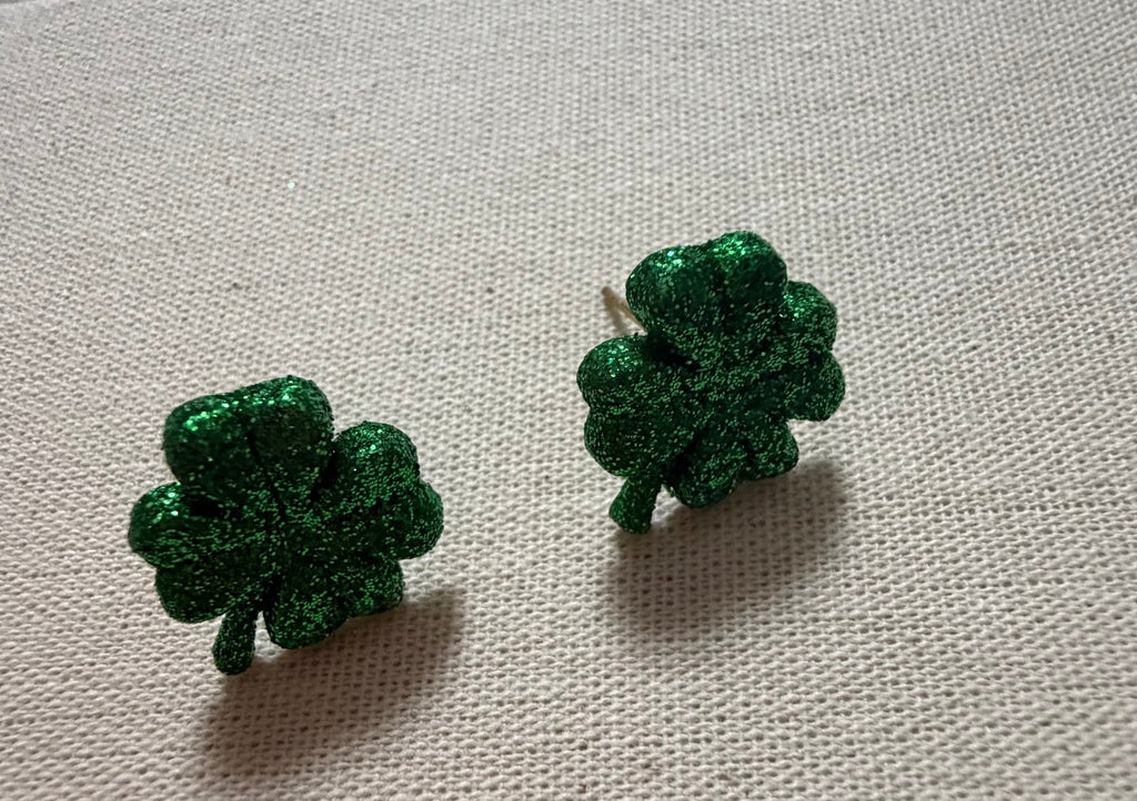 St Pattys Day Four Leaf Clover Stud Earring Jewelry Set with Ring & Bracelet by SublimeDesignsBySuzie in Palm Coast - SublimeDesignsBySuzie